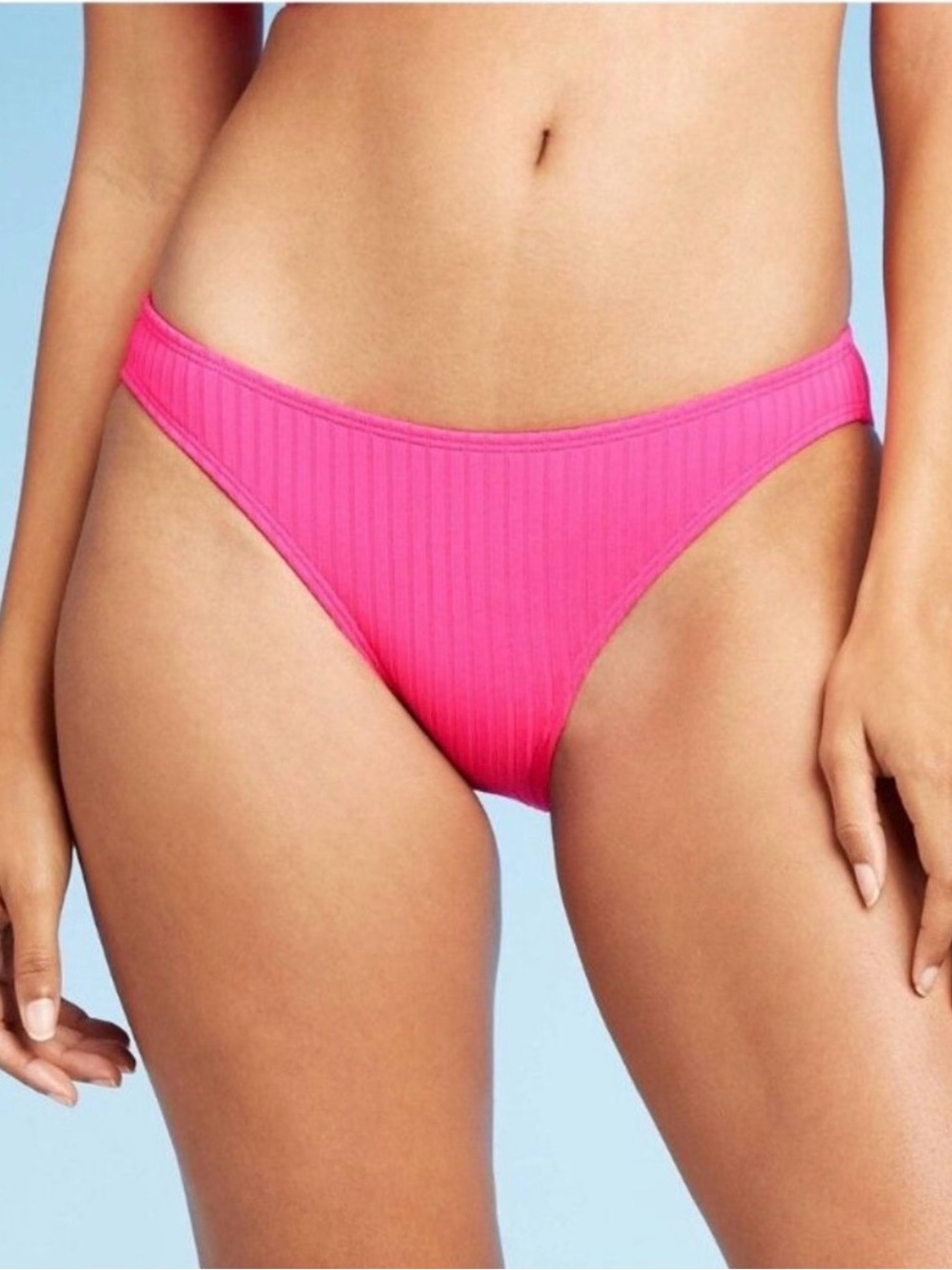 Xhilaration Hot Pink Hipster Cheeky Bikini Bottoms  Medium